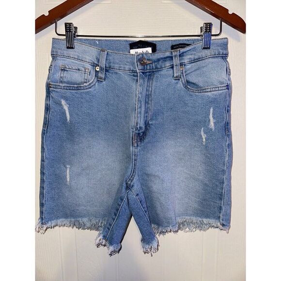 NWT Kendall + Kylie The Boyfriend Bermuda Jean Shorts  Size 7/28 - Picture 1 of 11